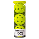 Franklin X26 Balles Pickleball Intérieur Lime (pqt de 3)