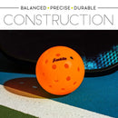 Franklin X40 Balles Pickleball Extérieur Orange (pqt 3)