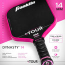 Franklin FS Tour Dynasty 16 Rose Raquette Pickleball