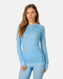 Kari Traa Smekker Long Sleeve couche de base légère en laine mérinos pour femme
