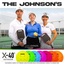 Franklin X 40 Balles Pickleball Extérieur Violet (pqt 3)