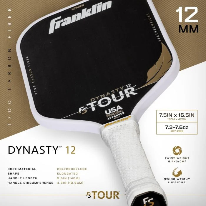 Franklin FS Tour Featherweight Dynasty 12 Raquette Pickleball