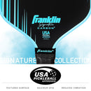 raquette de pickleball Franklin Signature Carbon Fiber T700 pour spin et puissance