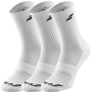 Chaussettes Babolat 3 paires blanches unisexes

