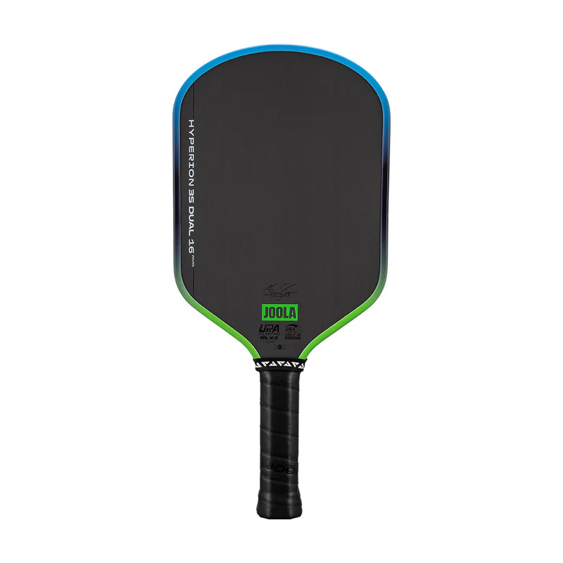 Raquette JOOLA Hyperion 3S Dual 16mm bleu vert – vue de face