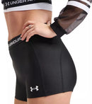 Short compressif Under Armour HeatGear femme noir sport