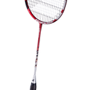Raquette de badminton Babolat X-Feel Origin noire et rouge avec technologie AERO+