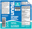 Tablettes Nuun Sport Tropical électrolytes pour hydratation sportive avec faible teneur en sucre