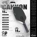 Raquette pickleball Luzz Kung Fu Panda Cannon Gen 3+ avec surface texturée pour spin et grip antidérapant performant