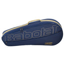 Sac de tennis Babolat RH3 Essential avec compartiment pour trois raquettes et poche frontale zippée, conçu pour un transport léger et pratique.