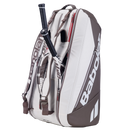 Sac de tennis Babolat RH9 Pure Wimbledon blanc pouvant transporter jusqu'à 9 raquettes et équipement complet de tennis