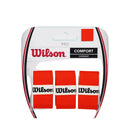 Wilson Pro Overgrip Burn paquet de 3 surgrips de tennis orange