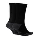 Chaussettes d’entraînement Nike Everyday Max Cushioned mi-mollet avec semelle épaisse molletonnée et technologie Dri-FIT, conçues pour confort et stabilité.