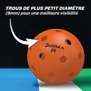 Balles de pickleball BOOMA 26 intérieures avec 26 trous, durables et approuvées USAPA, couleur vive pour une excellente visibilité.
