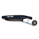 Raquette de pickleball Booma Control Carbon Series avec surface en fibre de carbone 18K, noyau en polypropylène de 16 mm et grand sweet spot, homologuée USA Pickleball (USAP) pour les compétitions.