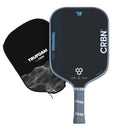 Raquette de pickleball CRBN² TruFoam Waves Square – surface carbone T700, forme carrée, cœur mousse TruFoam, puissance et spin élevé.