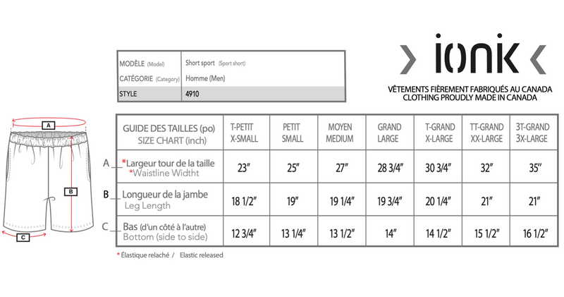 Ionik Short Court (homme)