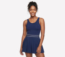 Robe Skechers Court Pleated blanche tennis pickleball femme