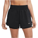 Short Nike Dri-FIT One 2-en-1 femme avec taille haute, short intérieur et tissu respirant pour entraînement et usage quotidien