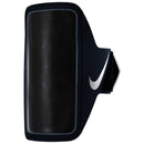Brassard Nike Lean noir pour téléphone intelligent avec fenêtre tactile transparente et sangle ajustable.