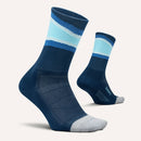 Bas Feetures Elite Light Cushion Mini Crew avec amorti léger et compression ciblée pour la course et le trail