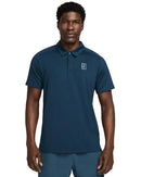 Polo de tennis homme Nike Advantage marine manches courtes
