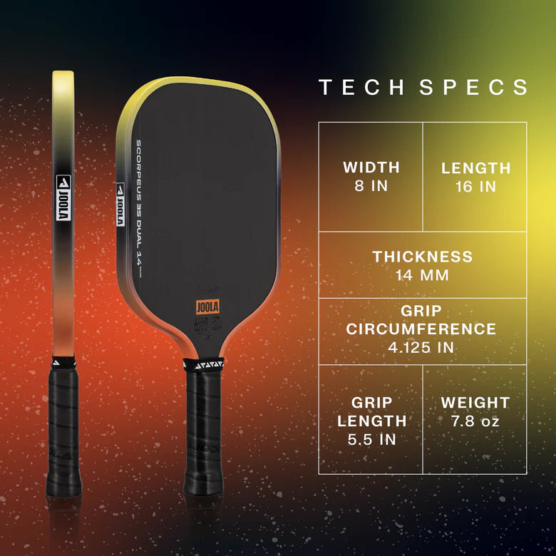 Joola Scorpeus 3S Dual 14mm Raquette Pickleball
