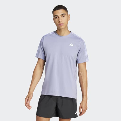 Adidas T-shirt Adidas Own The Run 3 stripes (homme)