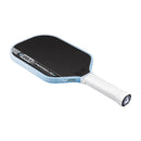 Raquette de pickleball JOOLA Perseus Pro V Breeze Blue Simone Jardim fibre carbone texturée forme elongated 16.5 pouces