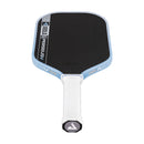 Raquette de pickleball JOOLA Perseus Pro V Breeze Blue Simone Jardim fibre carbone texturée forme elongated 16.5 pouces