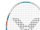 Raquette de badminton Victor Jetspeed S 12TD Bleu avec cadre AERO-SWORD, carbone PYROFIL et technologie NANO TEC pour plus de vitesse et de contrôle.