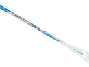 Raquette de badminton Victor Jetspeed S 12TD Bleu avec cadre AERO-SWORD, carbone PYROFIL et technologie NANO TEC pour plus de vitesse et de contrôle.