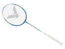Raquette de badminton Victor Jetspeed S 12TD Bleu avec cadre AERO-SWORD, carbone PYROFIL et technologie NANO TEC pour plus de vitesse et de contrôle.