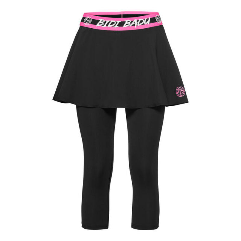 Pantalon de sport Bidi Badu Faida Tech Scapri Women rouge avec collant intégré et design dynamique – idéal pour le tennis ou le training.