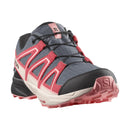 Chaussures de randonnée Salomon Speedcross WP Junior avec membrane ClimaSalomon™ Waterproof, semelle à haute adhérence et conception robuste pour garder les pieds des enfants au sec sur tous les terrains.