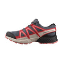 Chaussures de randonnée Salomon Speedcross WP Junior avec membrane ClimaSalomon™ Waterproof, semelle à haute adhérence et conception robuste pour garder les pieds des enfants au sec sur tous les terrains.
