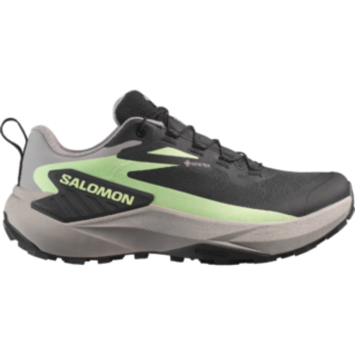 Chaussure de trail Salomon Genesis GTX sur sentier rocheux