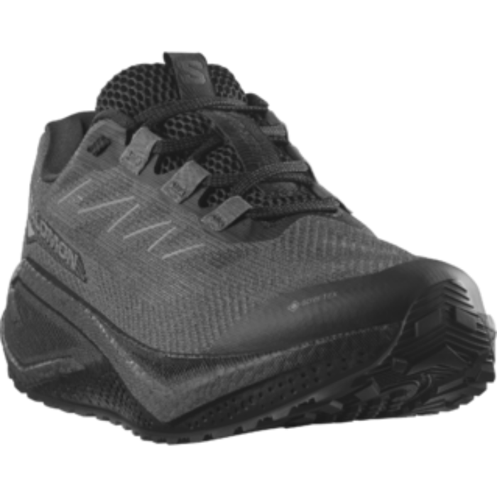 Chaussure Salomon AERO BLAZE 3 GRVL vue de profil sur terrain mixte
