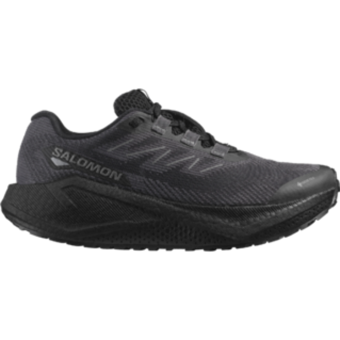 Chaussure Salomon AERO BLAZE 3 GRVL vue de profil sur terrain mixte