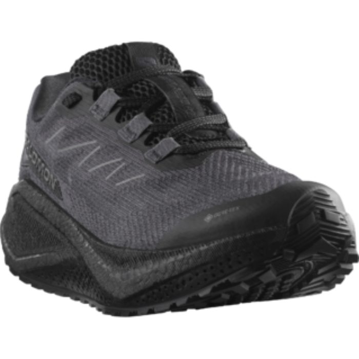 Chaussure Salomon AERO BLAZE 3 GRVL vue de profil sur terrain mixte