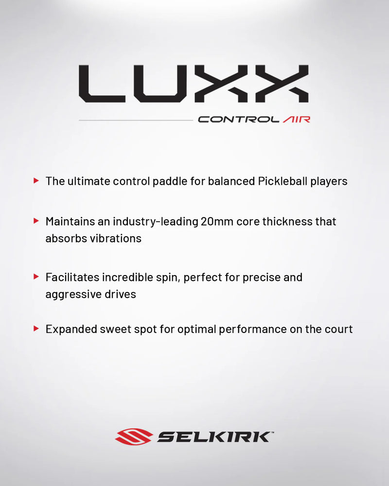 Selkirk LUXX Control Air Invikta Rouge Raquette Pickleball
