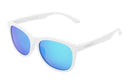 Lunettes de soleil sport Marsquest Momentum White-Blue avec lentilles polarisées et monture légère.