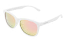 Lunettes de soleil sport Marsquest Momentum White-Pink avec lentilles polarisées et monture légère.
