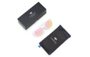 Lunettes de soleil sport Marsquest Momentum White-Pink avec lentilles polarisées et monture légère.