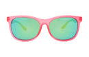 Lunettes de soleil sport Marsquest Momentum Red-neon green avec lentilles polarisées et monture légère.