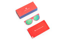 Lunettes de soleil sport Marsquest Momentum Red-neon green avec lentilles polarisées et monture légère.