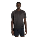 T-shirt de course noir pour homme New Balance Viz-Tech Run réfléchissant