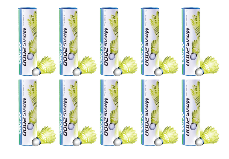 Yonex Mavis 2000 Volant Nylon Jaune (10 tubes)