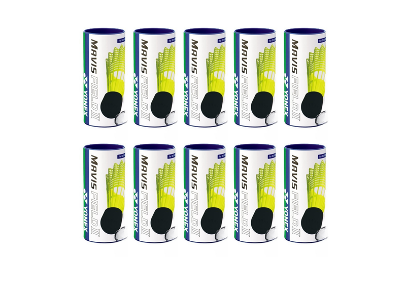 Yonex Mavis Field II Volant extérieur Jaune (10 tubes)