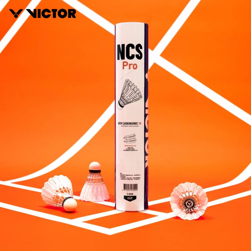 Tube de 12 volants Victor SC-NCS-PRO-12 – plume synthétique, tête en liège composite, vitesse 77